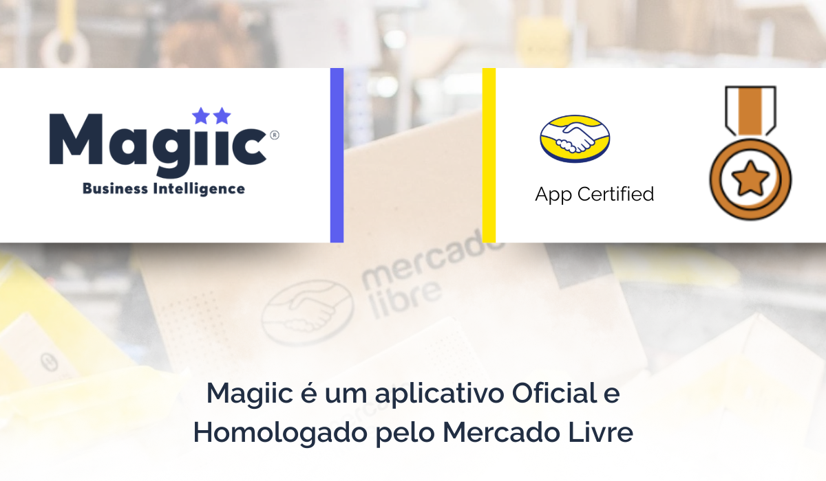 Imagem mostra que a Magiic é homologada pelo Mercado Livre